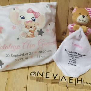 Crochet teddy OR Pillow personalized - 20cm