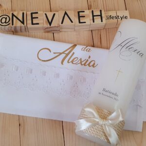 Baptismal Cotton Cloth/Candle