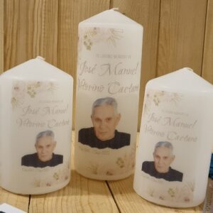 Memorial candle set - Floral